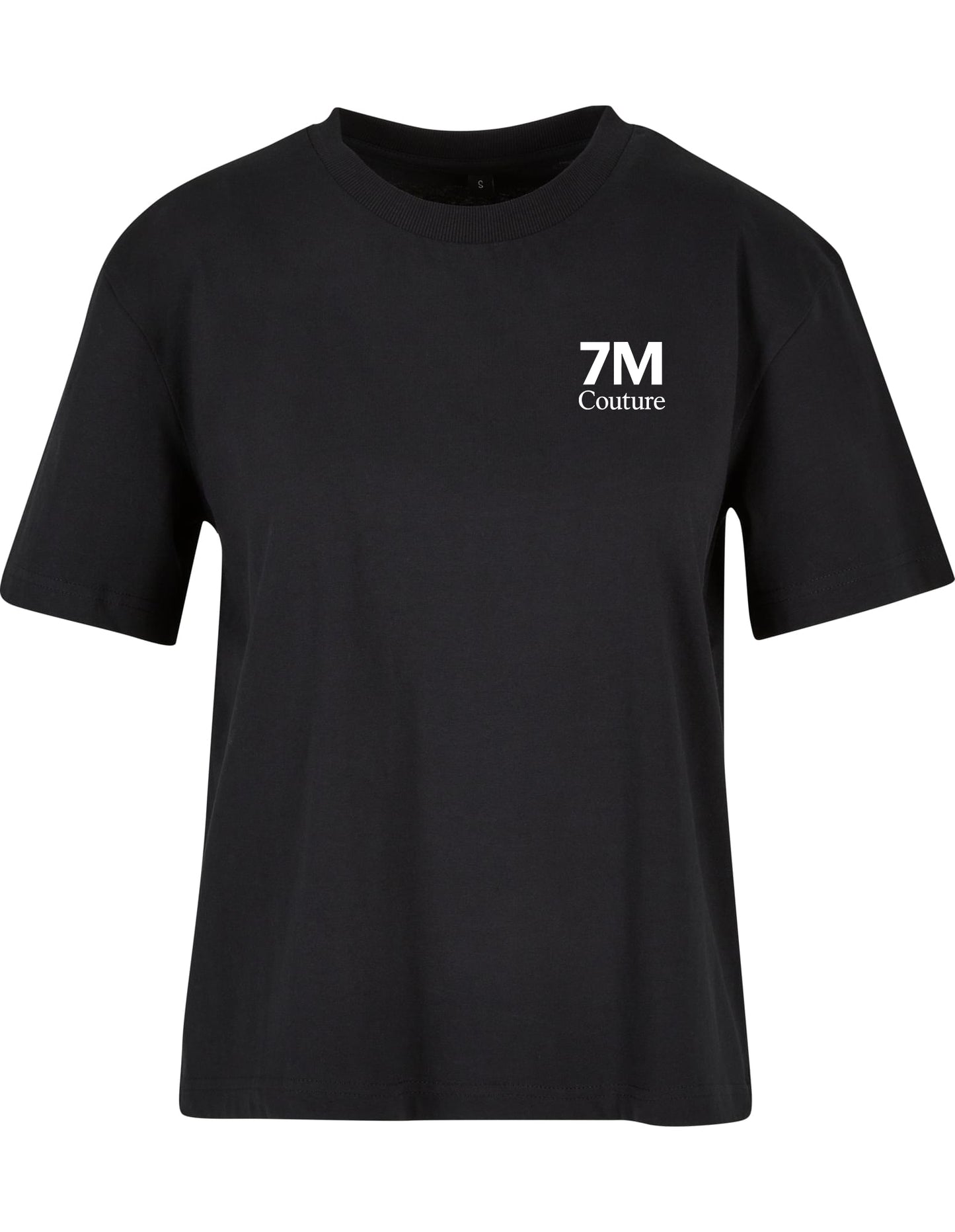 Handball T-Shirt Damen schwarz logo 7m weiß