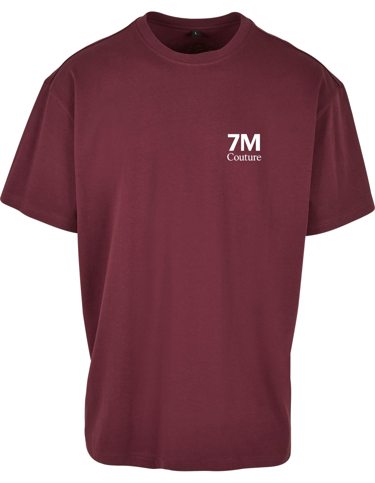 Handball T-Shirt Herren bordeurot 7M Logo