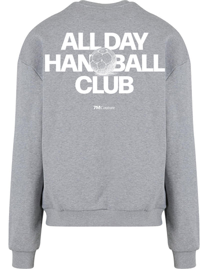 Handball Sweatshirt grau backprint