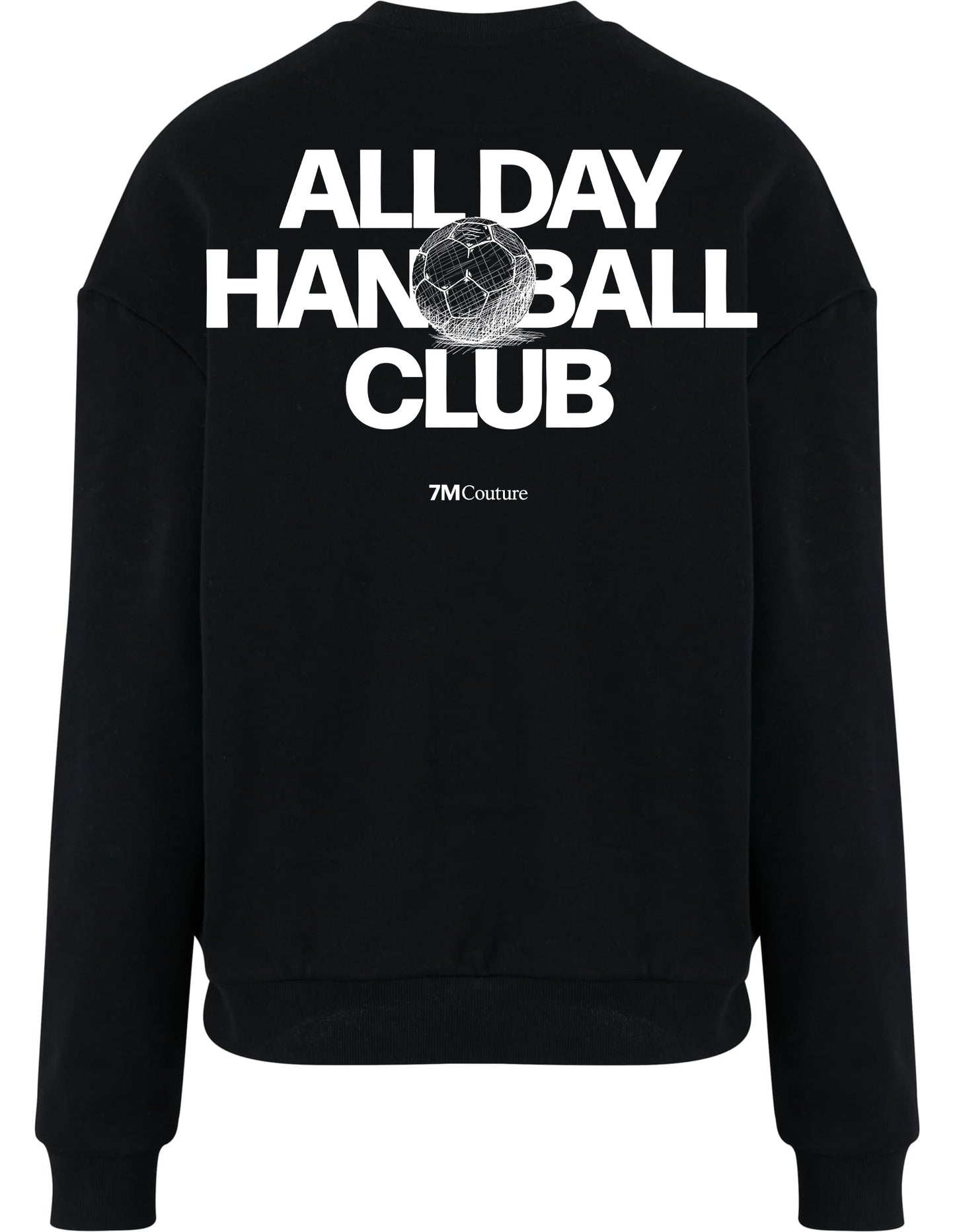 Handball Sweatshirt schwarz backprint