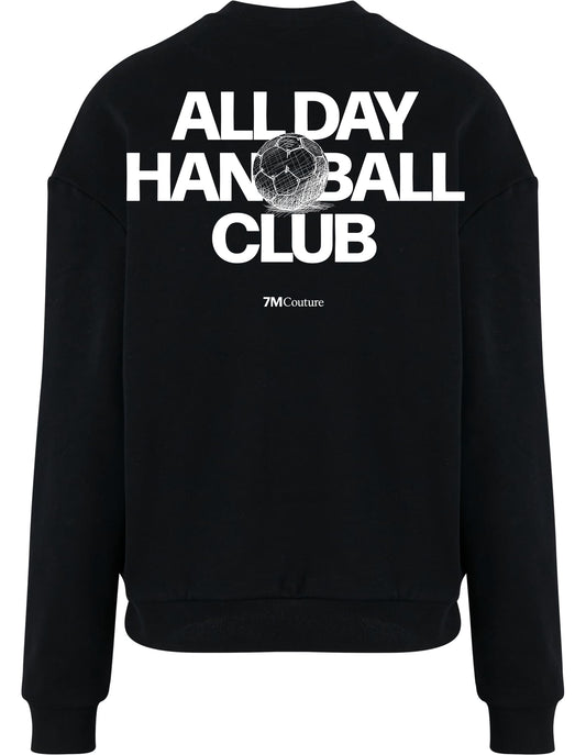 Handball Sweatshirt schwarz backprint