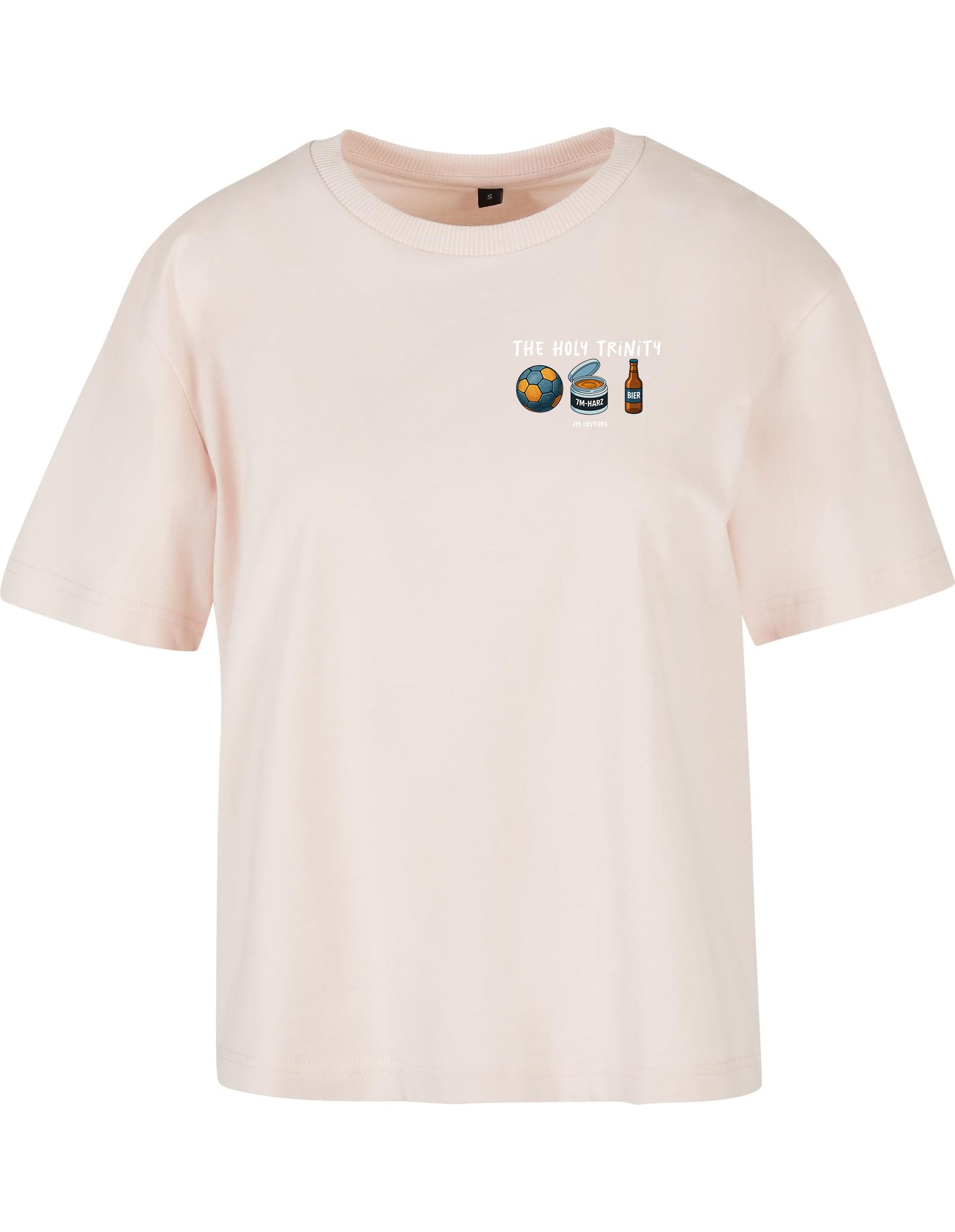 Handball T-Shirt Damen rosa Harz Ball Flasche