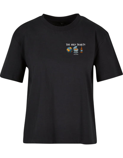 Handball T-Shirt Damen schwarz Harz Ball Flasche