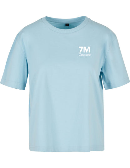 Handball T-Shirt Damen blau 7M Logo